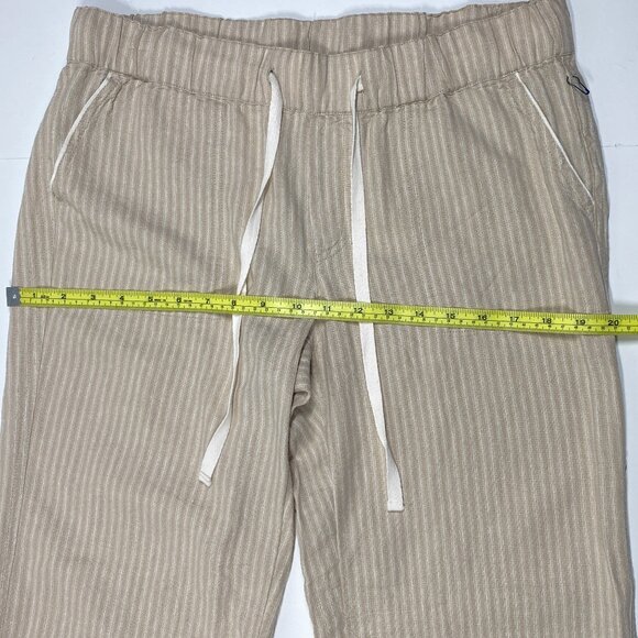 Caslon Linen Blend Pants - Striped Pull-On Petite Size PM - Picture 9 of 9